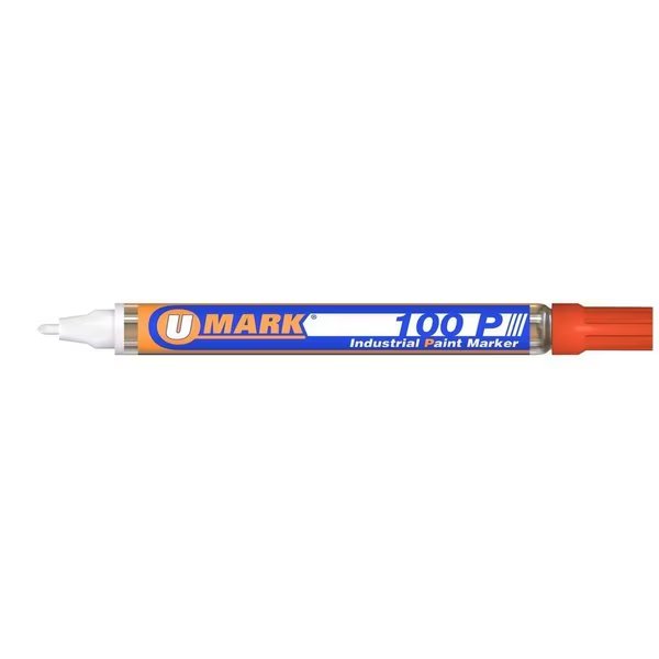 100P Fine Line Paint Marker, Orange, U-Mark, Mfr#: U-441372